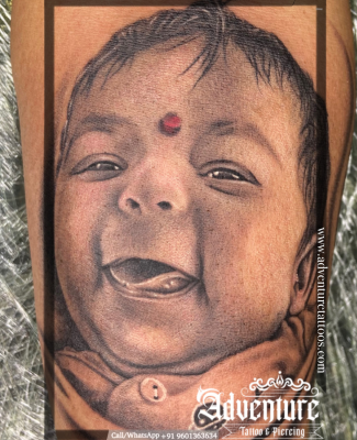 Portrait tattoo design Adventure Tattoo Ahmedabad